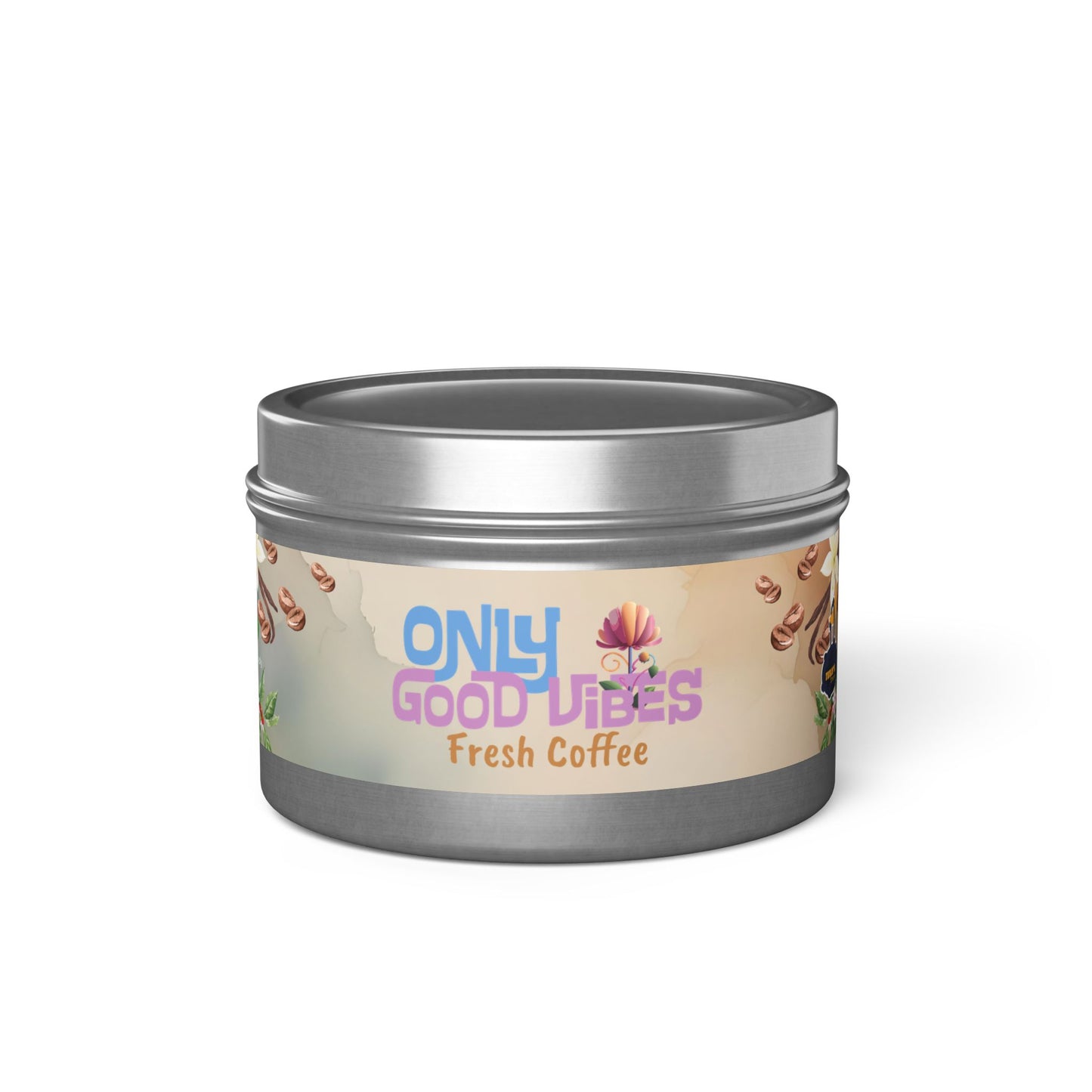 Only Good Vibes Coconut Soy Tin Candles | Scent: Fresh Coffee