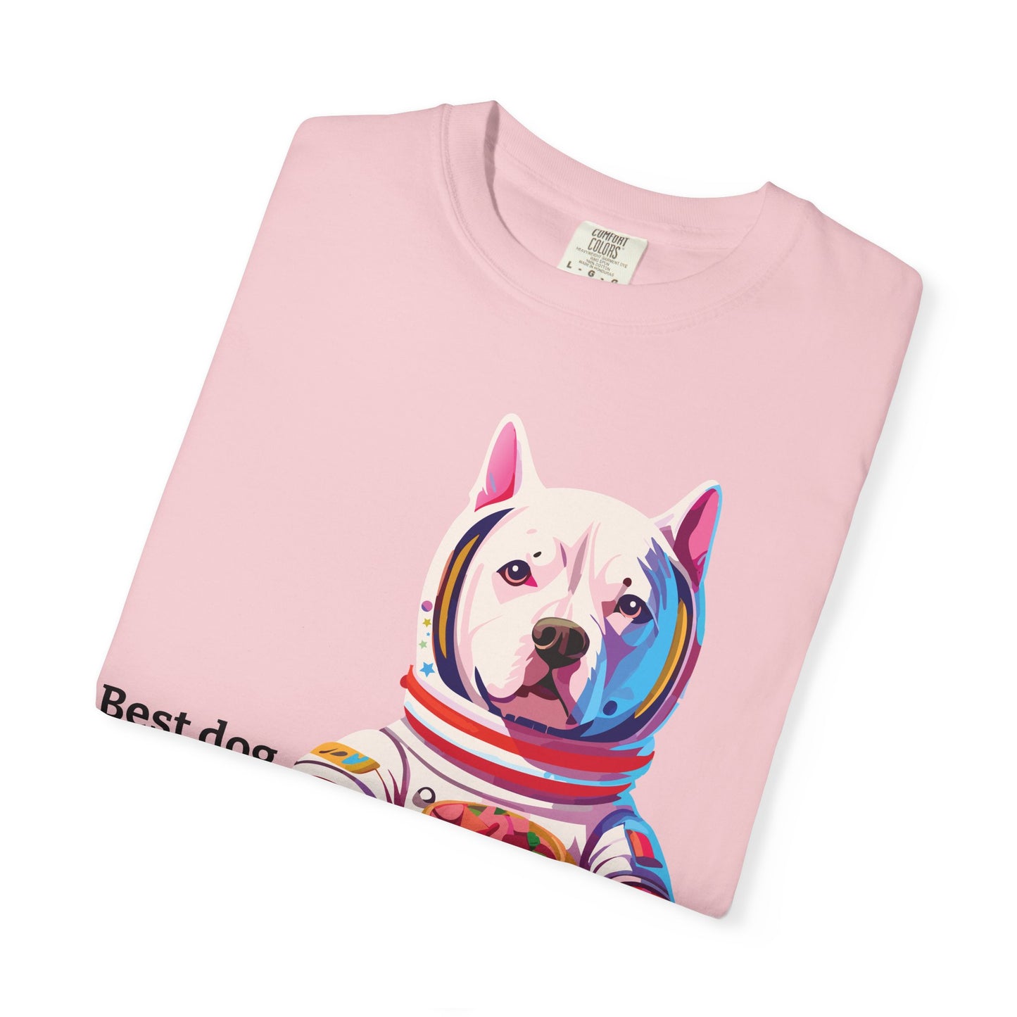 Galaxy Dog Dad T-Shirt — "Best dog Dad in the Galaxy" Astronaut Pitbull Tee