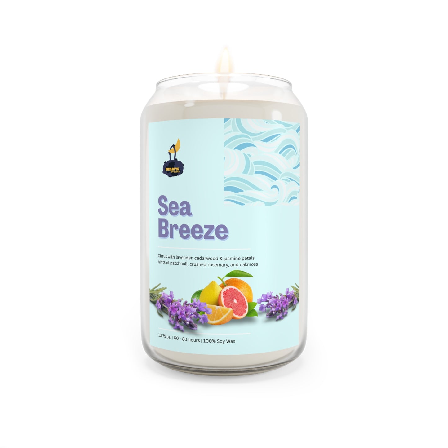 Sea Breeze Candle | Citrus, Lavender & Cedarwood | 13.75 oz